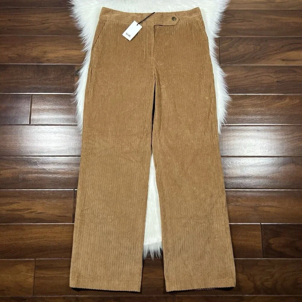 Coach Women's Size 10 Peanut Brown‎ Corduroy Trouser Pants